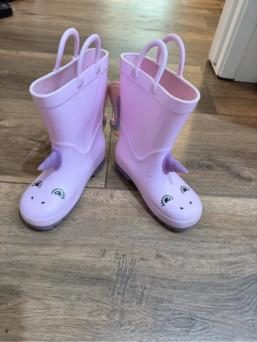 Old Navy Girls Lavender Unicorn Rain Boots